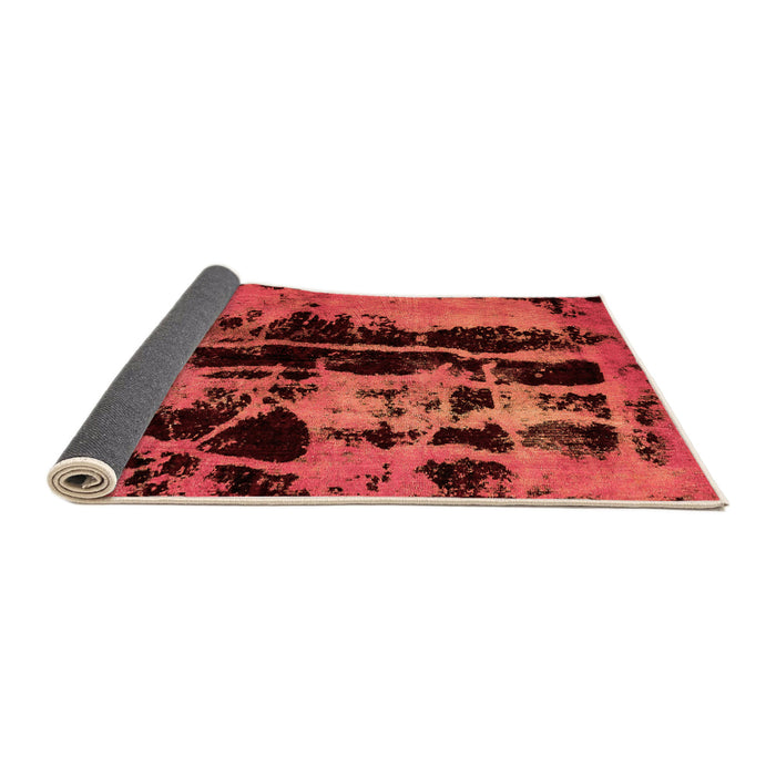 Sideview of Persian Orange Bohemian Rug, abs5630org