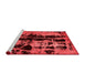 Bohemian Red Washable Rugs