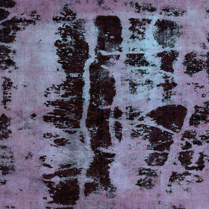 Square Machine Washable Persian Light Blue Bohemian Rug, wshabs5630lblu