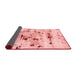 Abstract Red Modern Area Rugs