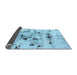 Sideview of Abstract Light Blue Modern Rug, abs5631lblu