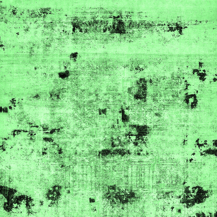 Machine Washable Abstract Emerald Green Modern Area Rugs, wshabs5631emgrn