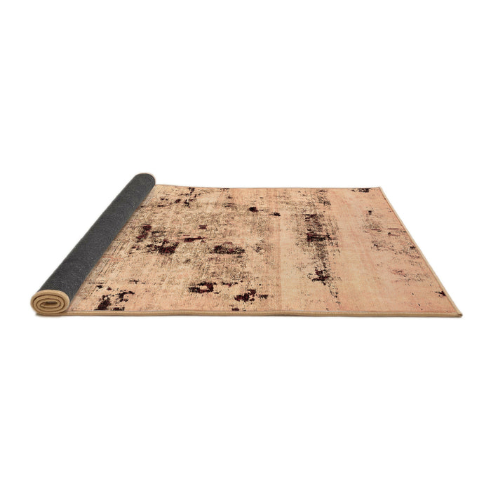 Sideview of Abstract Brown Modern Rug, abs5631brn