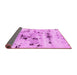 Sideview of Abstract Pink Modern Rug, abs5631pnk