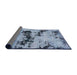 Sideview of Abstract Blue Persian Rug, abs5632