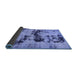 Sideview of Persian Blue Bohemian Rug, abs5632blu