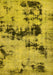Machine Washable Persian Yellow Bohemian Rug, wshabs5632yw