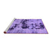 Sideview of Machine Washable Persian Purple Bohemian Area Rugs, wshabs5632pur