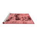 Bohemian Red Washable Rugs