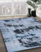 Machine Washable Abstract Blue Rug in a Family Room, wshabs5632