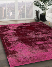 Abstract Pink Violet Pink Modern Rug, abs5633