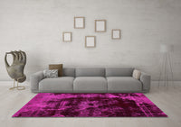 Machine Washable Abstract Pink Modern Rug, wshabs5633pnk