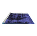 Sideview of Machine Washable Abstract Blue Modern Rug, wshabs5633blu