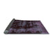 Sideview of Abstract Light Blue Modern Rug, abs5633lblu