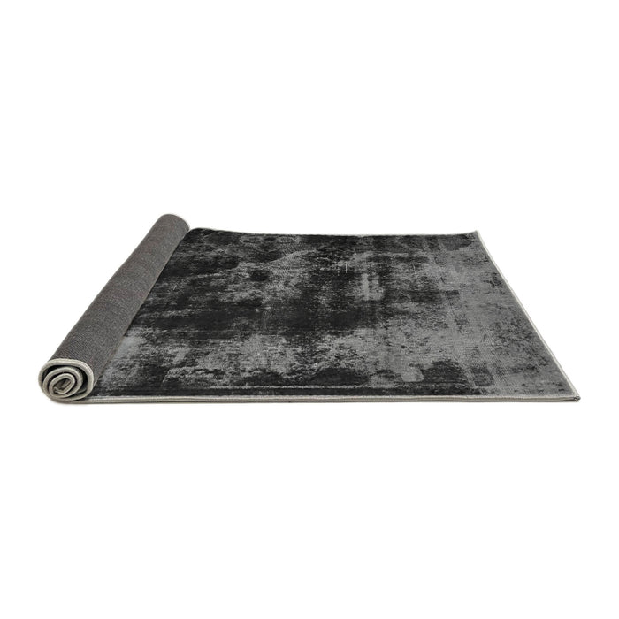 Sideview of Abstract Gray Modern Rug, abs5633gry