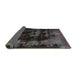 Sideview of Abstract Turquoise Modern Rug, abs5633turq