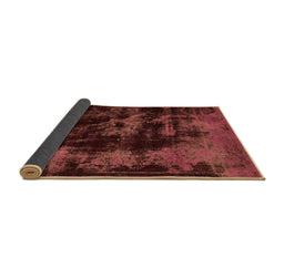 Sideview of Abstract Brown Modern Rug, abs5633brn