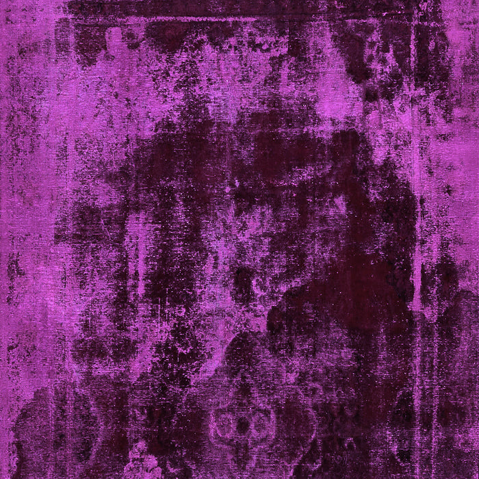 Square Machine Washable Abstract Purple Modern Area Rugs, wshabs5633pur