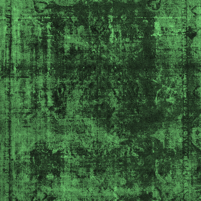 Machine Washable Abstract Emerald Green Modern Area Rugs, wshabs5634emgrn
