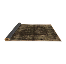 Sideview of Abstract Brown Modern Rug, abs5634brn
