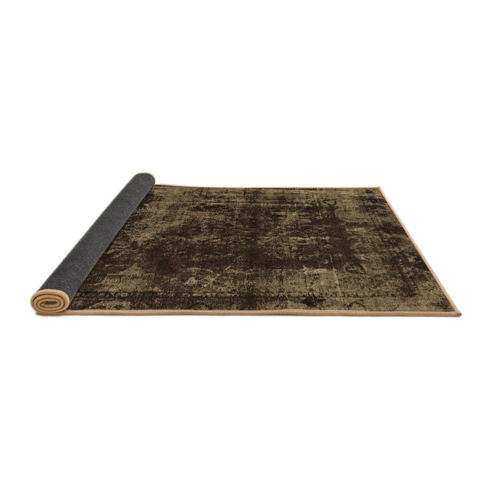 Sideview of Abstract Brown Modern Rug, abs5634brn