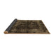 Sideview of Abstract Brown Modern Rug, abs5634brn