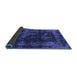 Sideview of Abstract Blue Modern Rug, abs5634blu