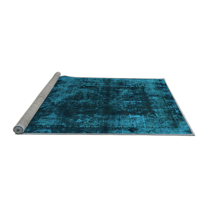 Sideview of Machine Washable Abstract Light Blue Modern Rug, wshabs5634lblu