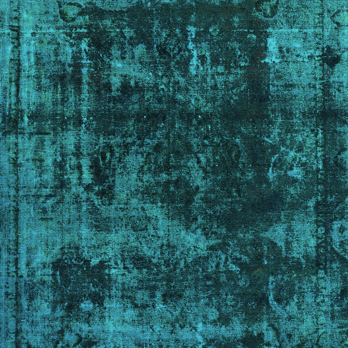 Machine Washable Abstract Turquoise Modern Area Rugs, wshabs5634turq