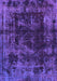 Machine Washable Abstract Purple Modern Area Rugs, wshabs5634pur