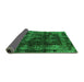 Sideview of Abstract Green Modern Rug, abs5634grn