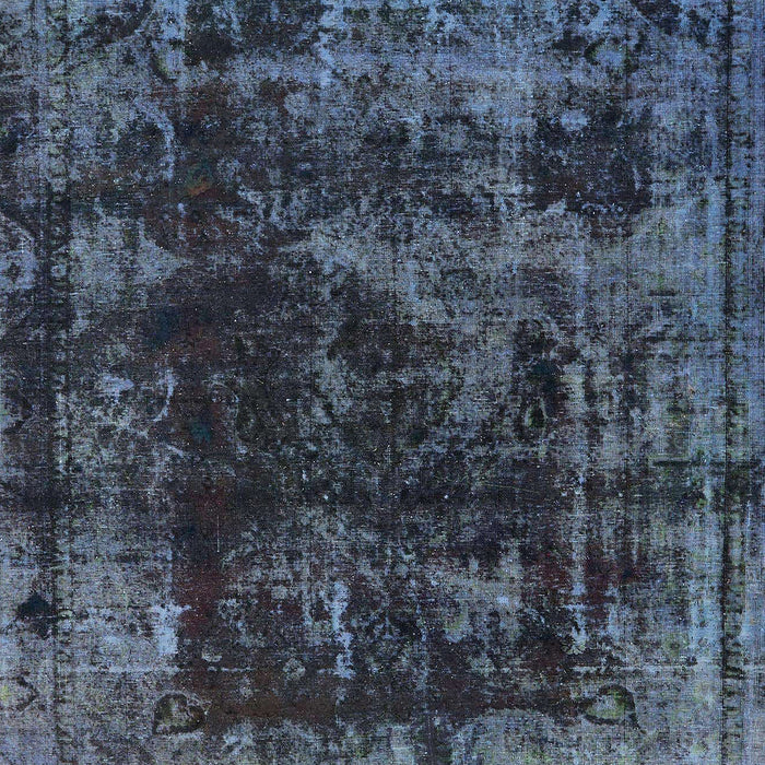 Machine Washable Abstract Azure Blue Rug, wshabs5634