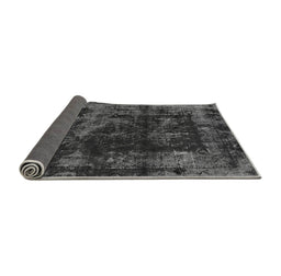Sideview of Abstract Gray Modern Rug, abs5634gry