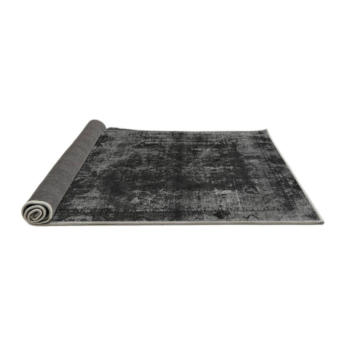Sideview of Abstract Gray Modern Rug, abs5634gry