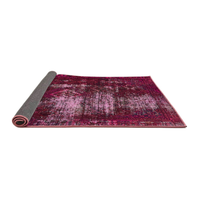 Sideview of Abstract Pink Modern Rug, abs5635