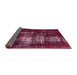 Sideview of Abstract Pink Modern Rug, abs5635