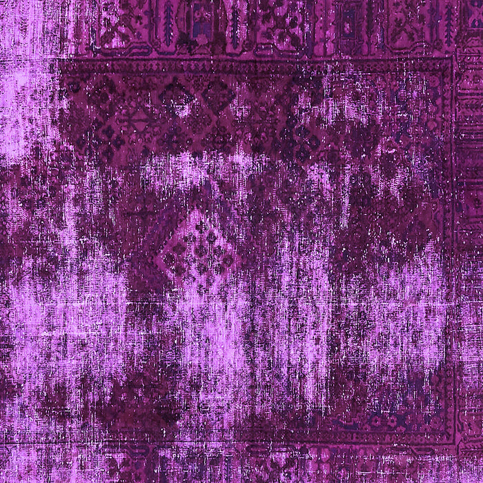 Square Abstract Purple Modern Rug, abs5635pur