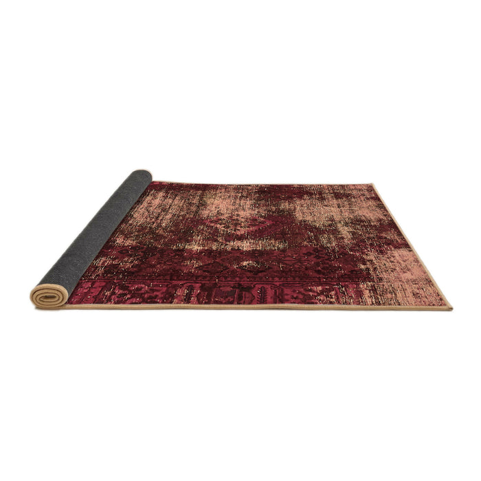 Sideview of Abstract Brown Modern Rug, abs5635brn