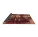 Sideview of Abstract Brown Modern Rug, abs5635brn