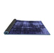 Sideview of Abstract Blue Modern Rug, abs5635blu