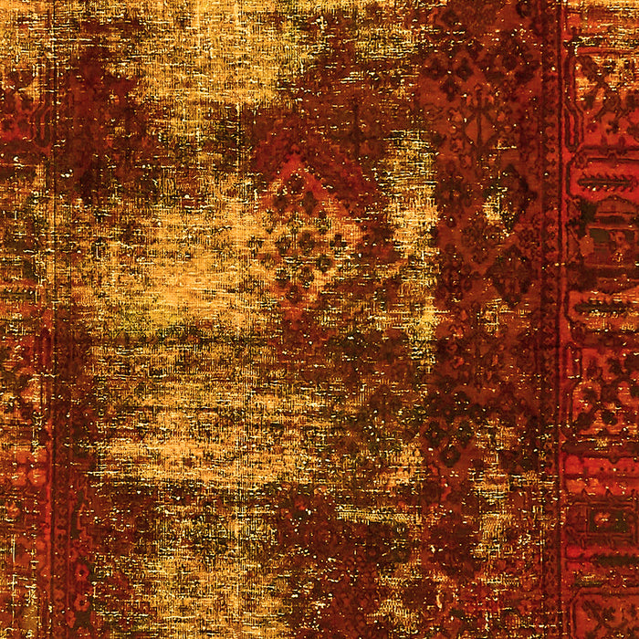 Machine Washable Abstract Yellow Modern Rug, wshabs5635yw