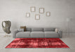 Modern Red Washable Rugs