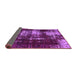 Sideview of Abstract Purple Modern Rug, abs5635pur