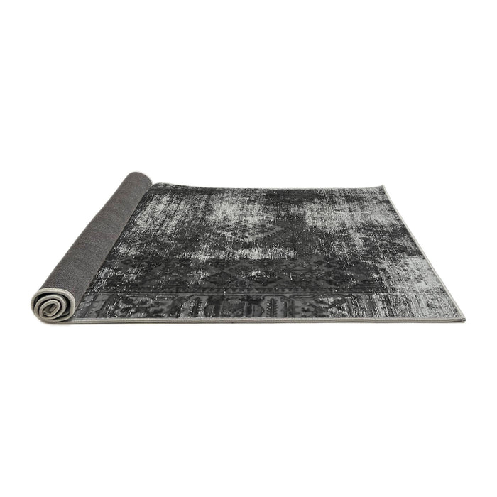 Sideview of Abstract Gray Modern Rug, abs5635gry