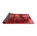 Abstract Red Modern Area Rugs