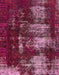 Machine Washable Abstract Pink Rug, wshabs5635