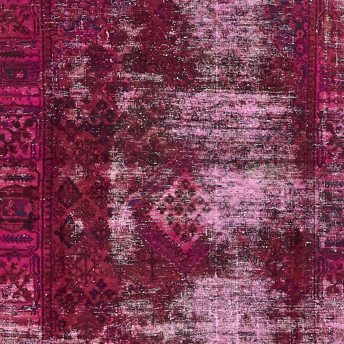 Machine Washable Abstract Pink Rug, wshabs5635