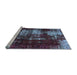 Sideview of Machine Washable Abstract Light Blue Modern Rug, wshabs5635lblu