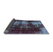 Sideview of Abstract Light Blue Modern Rug, abs5635lblu