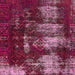 Square Machine Washable Abstract Pink Rug, wshabs5635